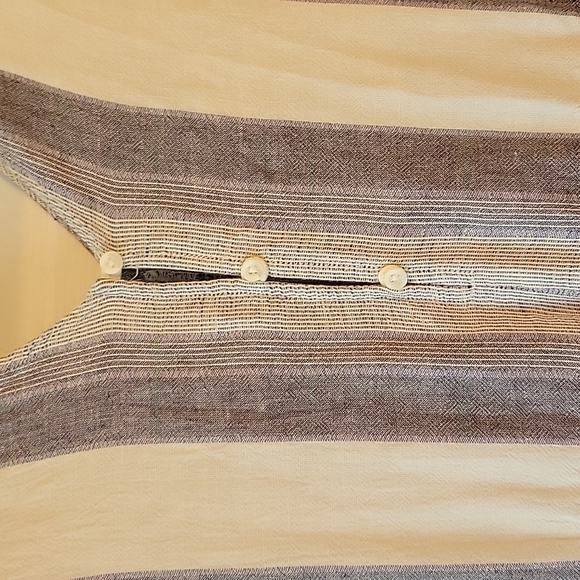 Cloth & Stone Linen blend sleeveless striped jumpsuit size small - Picture 5 of 12